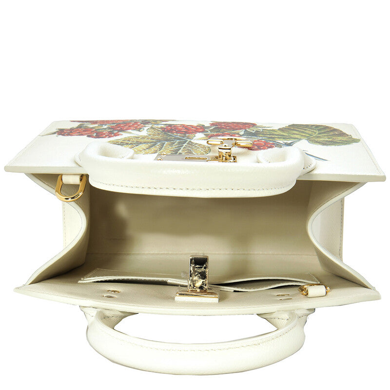 Floral Print Studio Top Handle Box Bag