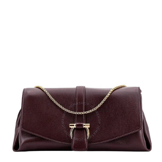 Ferragamo, Front Flap Chain-Link Shoulder Bag