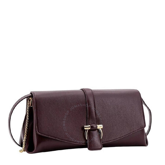 Ferragamo, Front Flap Chain-Link Shoulder Bag