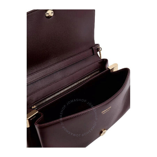 Ferragamo, Front Flap Chain-Link Shoulder Bag