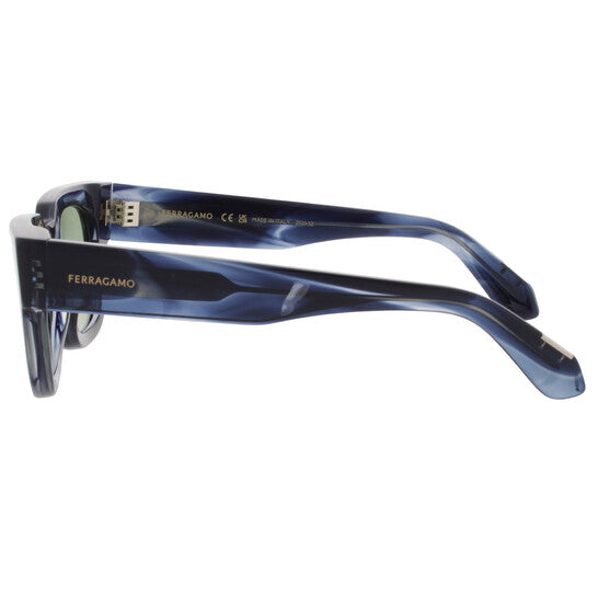 Green Rectangular Men's Sunglasses