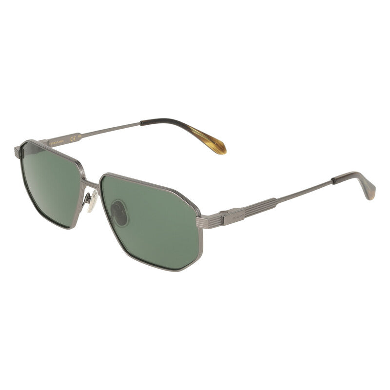 Green Rectangular Men's Sunglasses