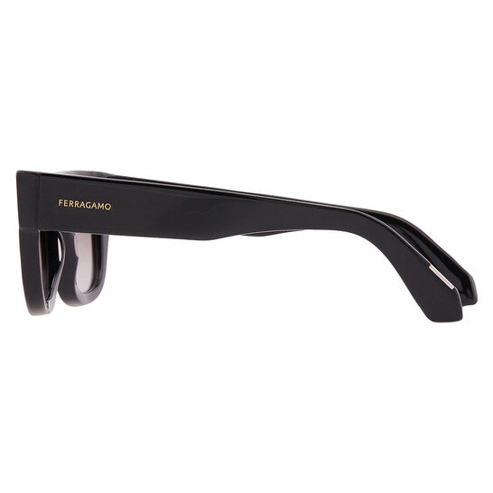 Grey Gradient Rectangular Men's Sunglasses