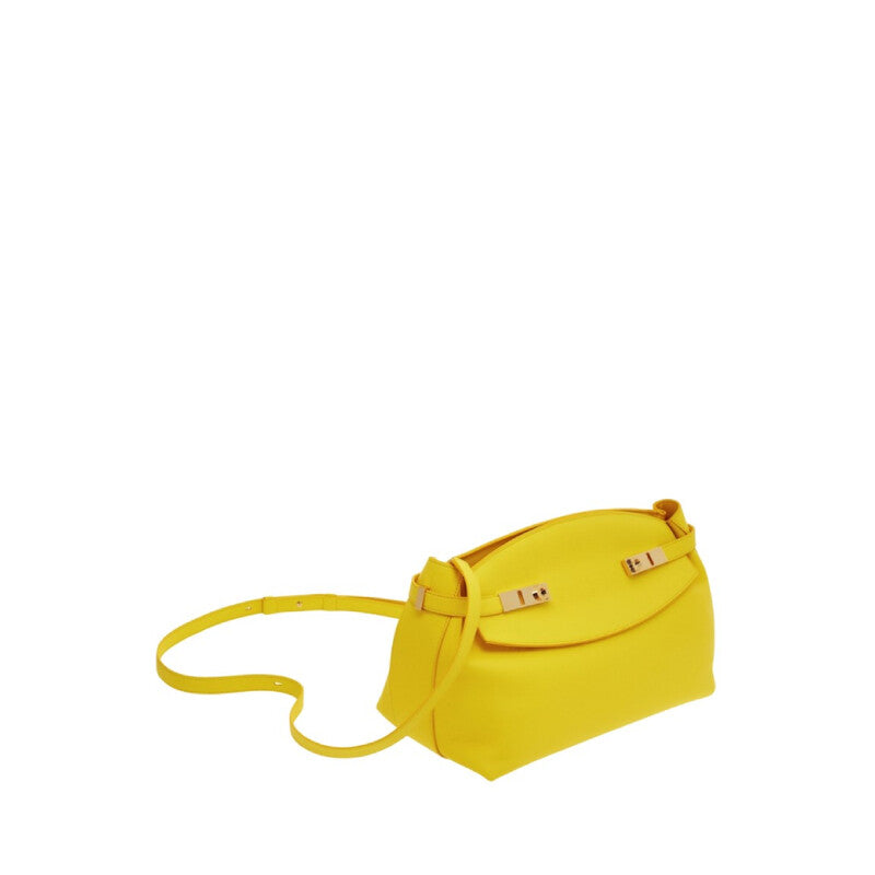 Hug Gancini-Buckled Calfskin Shoulder Bag