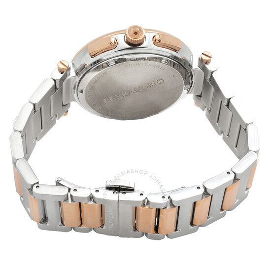 ساعة فيراغامو ليجاسي كرونوغراف كوارتز بمينا زرقاء للسيدات