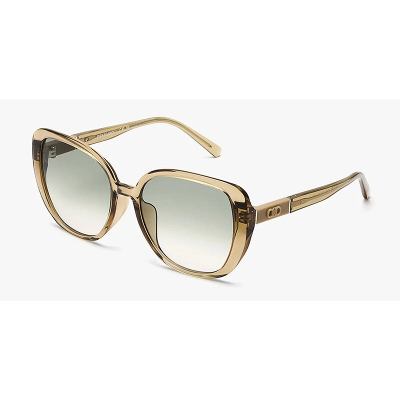 Light Grey Gradient Square Ladies Sunglasses