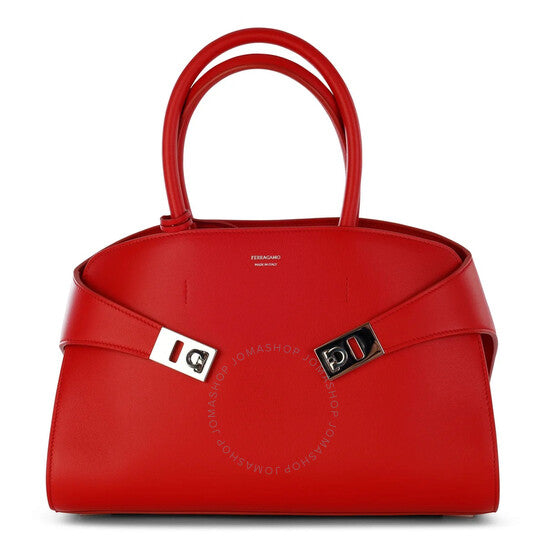 Ferragamo, Logo Printed Small Hug Leather Bag