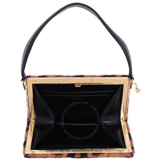 Ferragamo, Small Leopard Print Framed Handbag