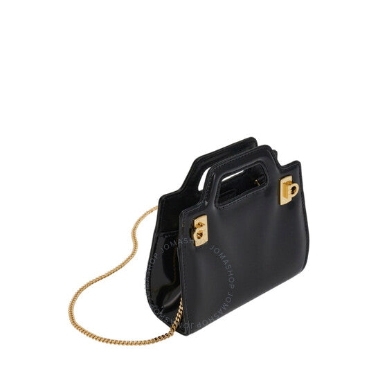 Ferragamo, Wanda Micro Leather Shoulder Bag