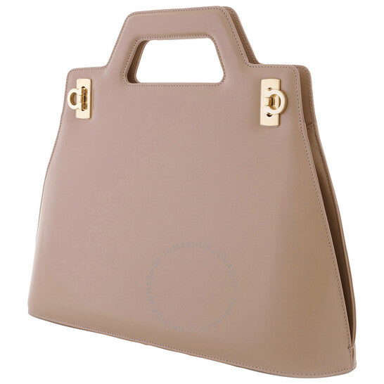 Ferragamo, Wanda Top Handle Bag - Beige