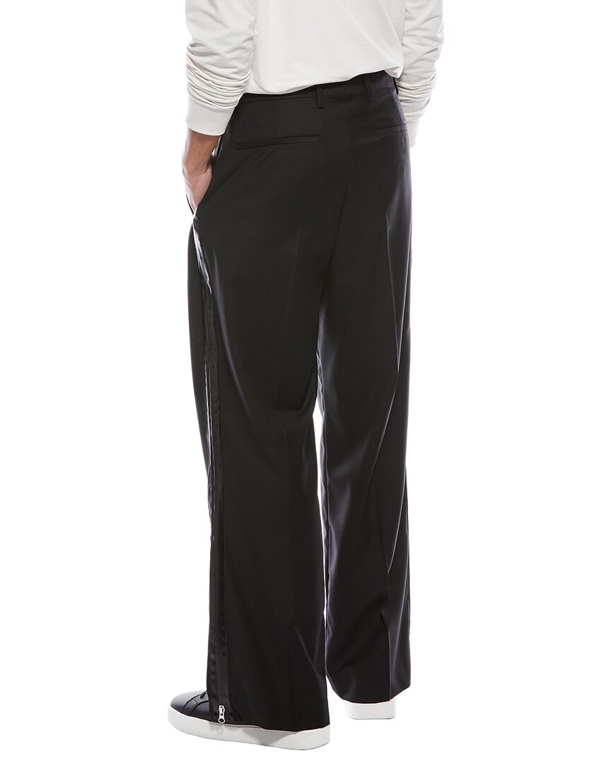 double pleated wool trouser