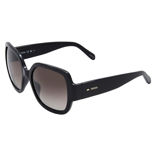 Brown Gradient Square Ladies Sunglasses