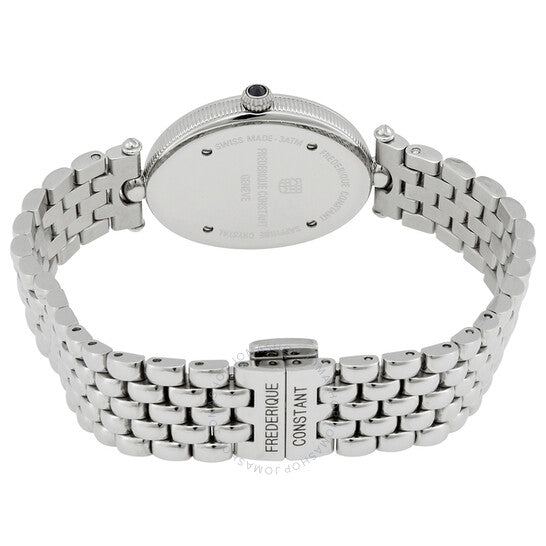 Frederique Constant, Art Deco Quartz Diamond Black Dial Ladies Watch