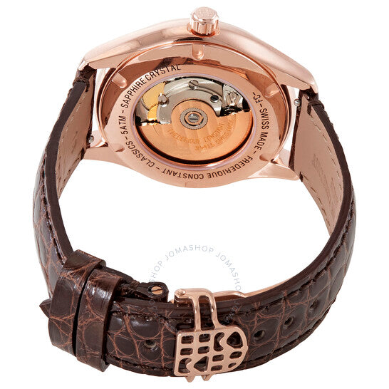 Frederique Constant, Automatic Brown Mother of Pearl Dial Ladies Watch