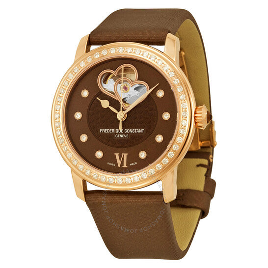 Frederique Constant, Automatic Double Heart Beat Diamond Ladies Watch 310CDHB2PD4
