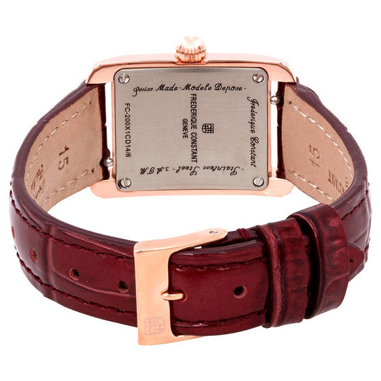 Frederique Constant, Classics Carree Silver Dial Ladies Diamond Watch