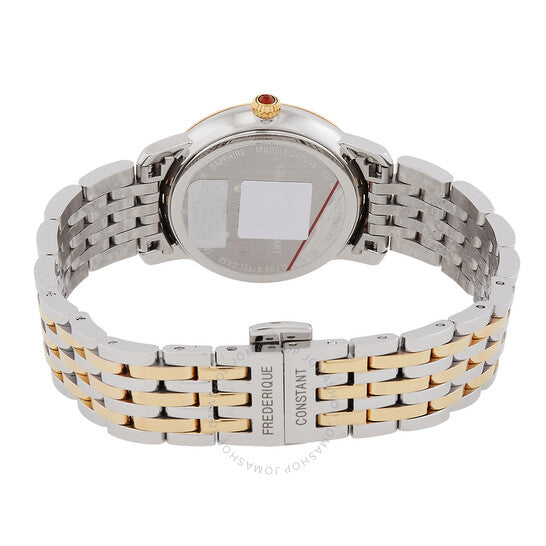 Frederique Constant, Classics Quartz Diamond Blue Dial Ladies Watch