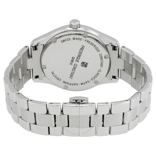 Frederique Constant, Classics Quartz Diamond White Dial Watch