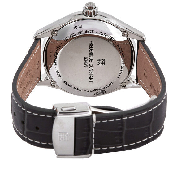 Frederique Constant, Horological Quartz Black Dial Men's Smart Watch