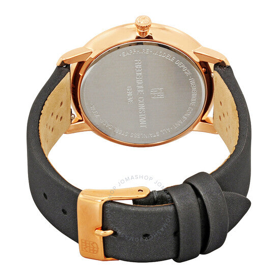 Frederique Constant, Slim Line Joaillerie Dark Grey Dial Ladies Watch