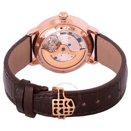 ساعة فريدريك كونستانت سليملاين مون فيز أوتوماتيكية للرجال بمينا أسود