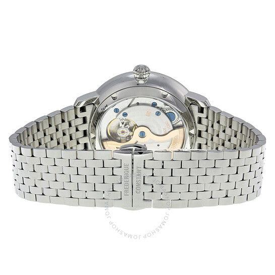 Frederique Constant, Slimline Moonphase Silver Dial Stainless Steel Men's Watch