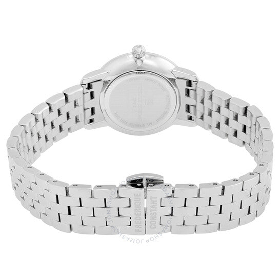 Frederique Constant, Slimline Quartz Diamond White Dial Ladies Watch