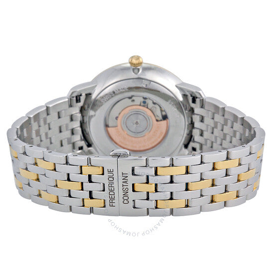 Frederique Constant, Slimline Automatic Silver Dial Two-tone Steel Men's Watch