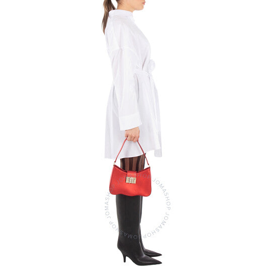 Furla, 1927 Wave Metallic Leather Shoulder Bag