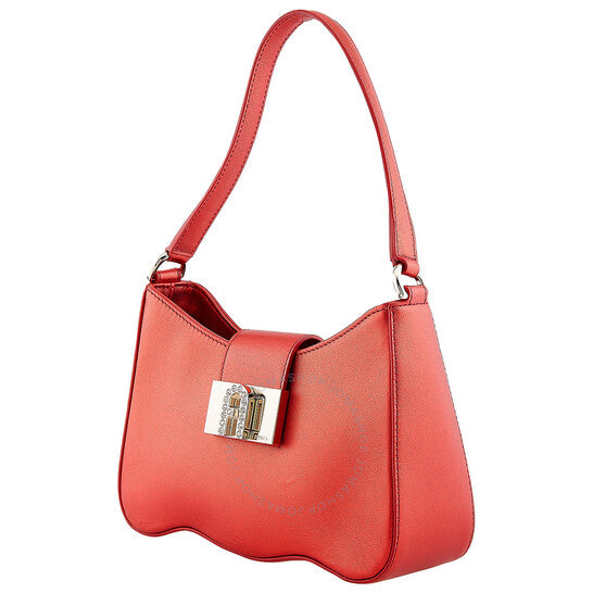 Furla, 1927 Wave Metallic Leather Shoulder Bag