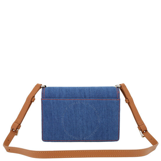 Furla, Mini Denim Logo Clasp Shoulder Bag