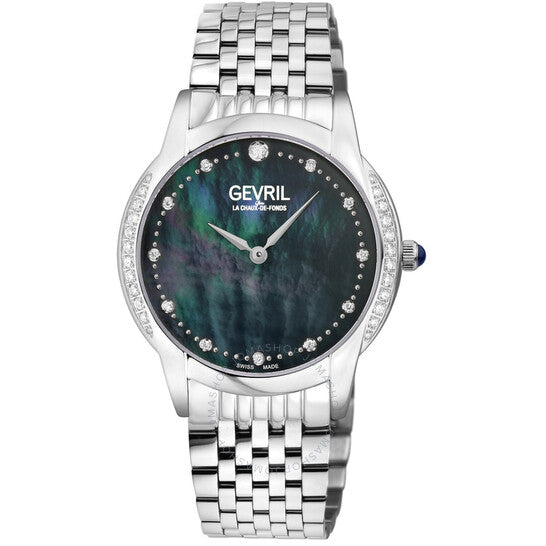 Gevril, Airolo Diamond Mother of Pearl Dial Ladies Watch