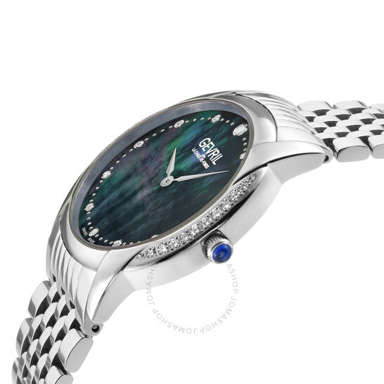 Gevril, Airolo Diamond Mother of Pearl Dial Ladies Watch