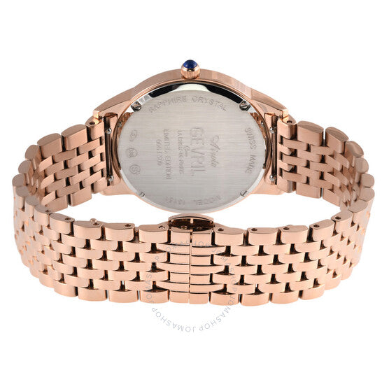 Gevril, Airolo Diamond Mother of Pearl Dial Ladies Watch