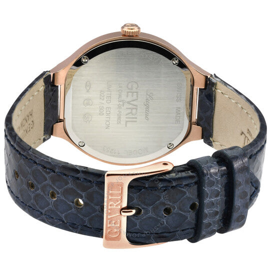 Gevril, Lugano Diamond Mother of Pearl Dial Ladies Watch