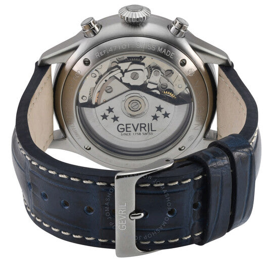Gevril, Vaughn Chronograph Automatic Blue Dial Men's Watch