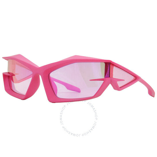 نظارة شمسية جيفنشي للرجال، مرآة فلاش وردية غير منتظمة