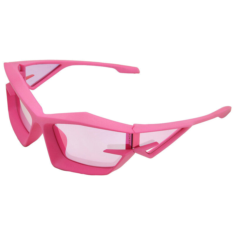 Pink Flash Mirror Irregular Men's Sunglasses