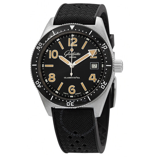 Glashutte Original, SeaQ Automatic Black Dial Men's Watch