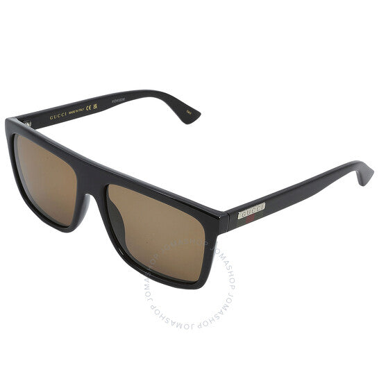 نظارات شمسية رجالية من جوتشي، إطار بني