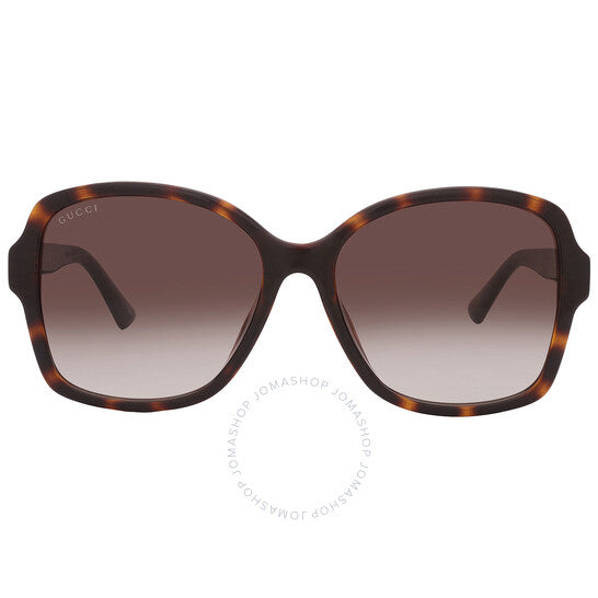 Gucci, Brown Gradient Butterfly Ladies Sunglasses