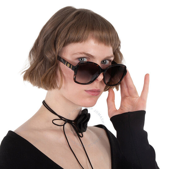 Gucci, Brown Gradient Butterfly Ladies Sunglasses