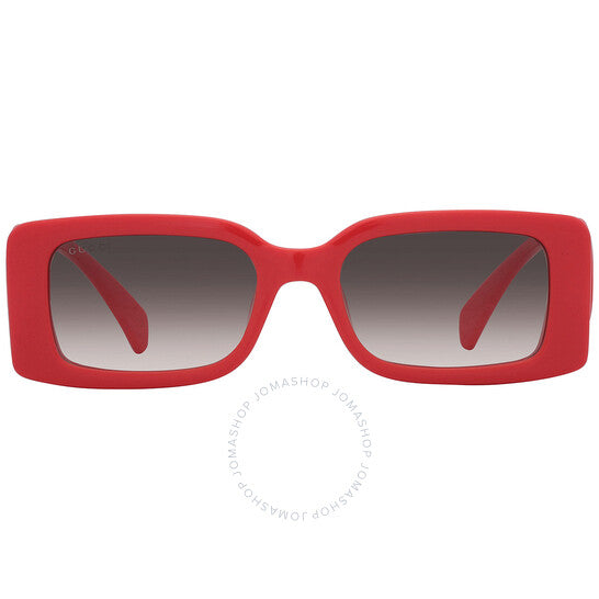 نظارات شمسية نسائية مستطيلة متدرجة اللون من غوتشي، لون بني