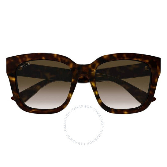 نظارات شمسية نسائية مربعة متدرجة اللون من غوتشي، باللون البني