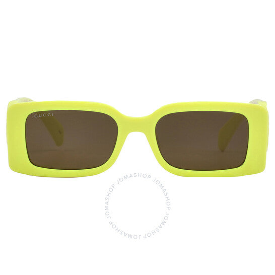 غوتشي، نظارة شمسية نسائية مستطيلة باللون البني