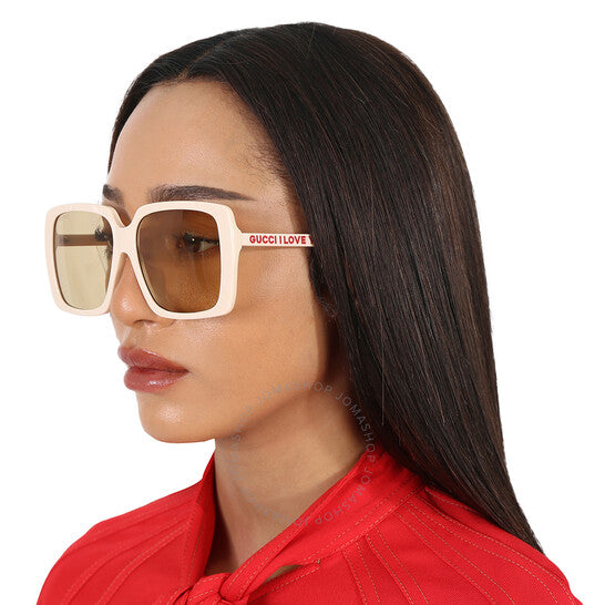 Gucci, Brown Square Ladies Sunglasses