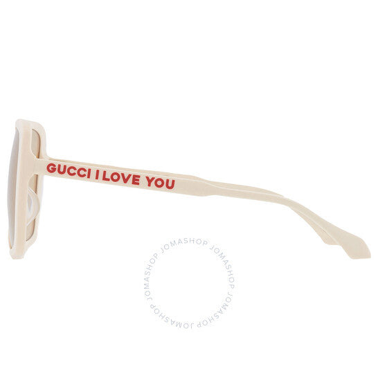 Gucci, Brown Square Ladies Sunglasses