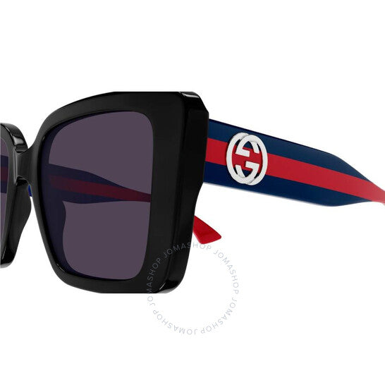 Gucci, Dark Violet Butterfly Ladies Sunglasses