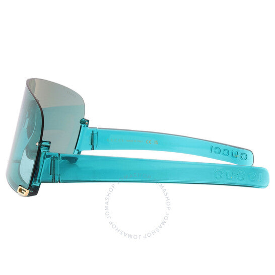 Gucci, Green Shield Ladies Sunglasses