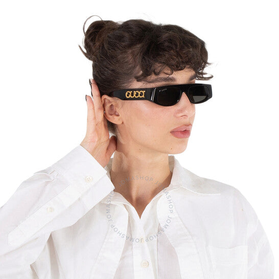 Gucci, Grey Browline Ladies Sunglasses